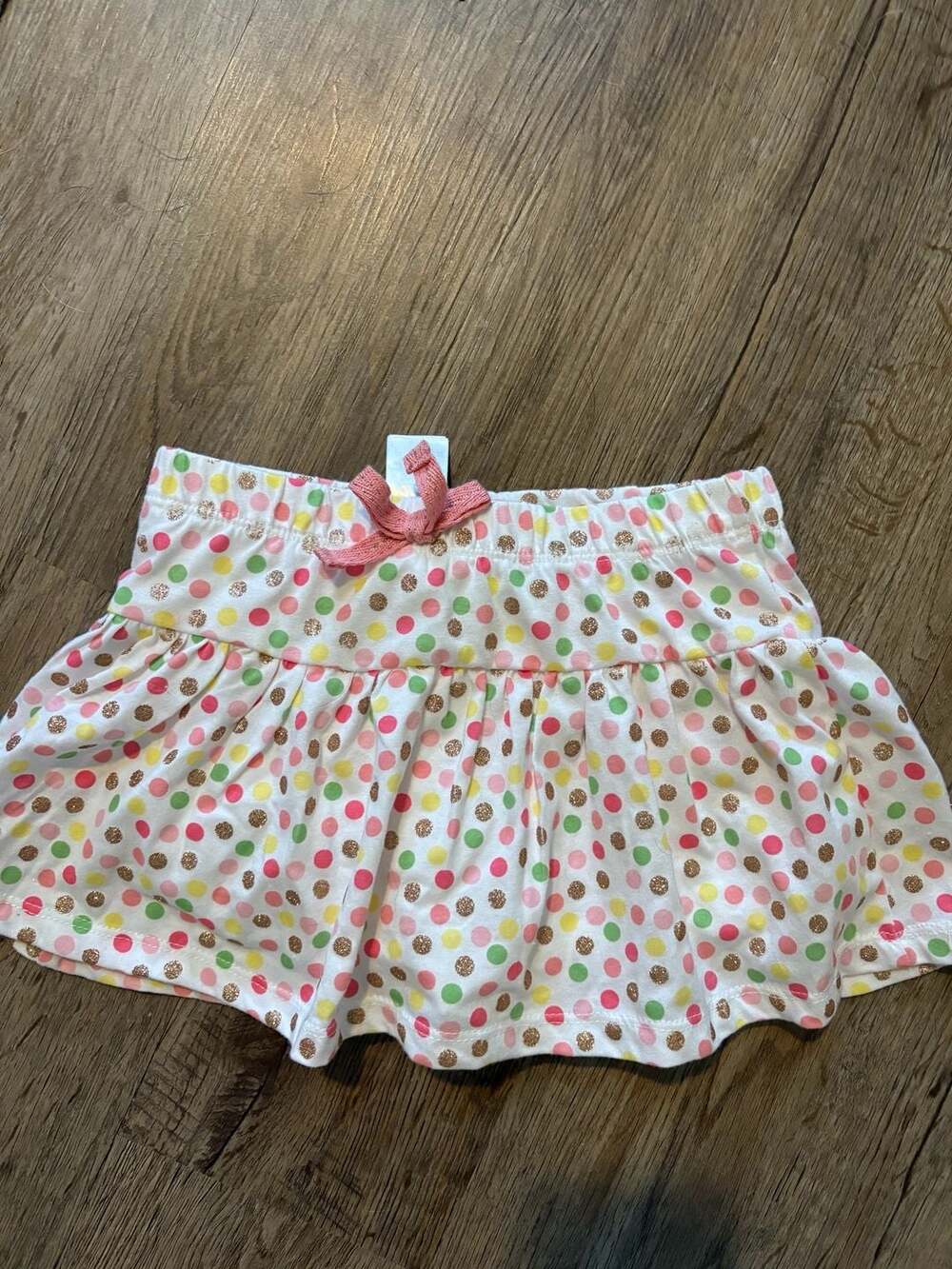 Tommy Bahama Kids Multi-Colored Polka Dot Skirt with Glitter Accents
